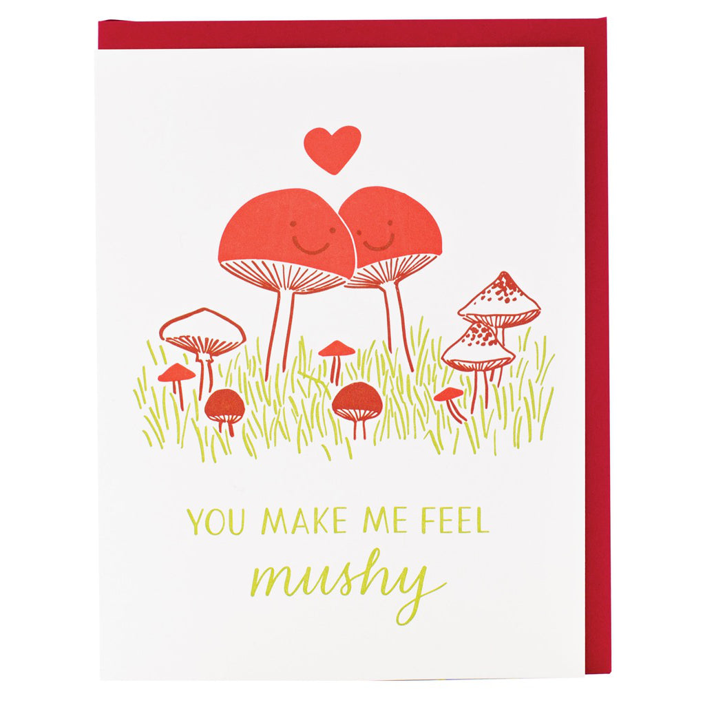 Make Me Feel Mushy Mushrooms Card
