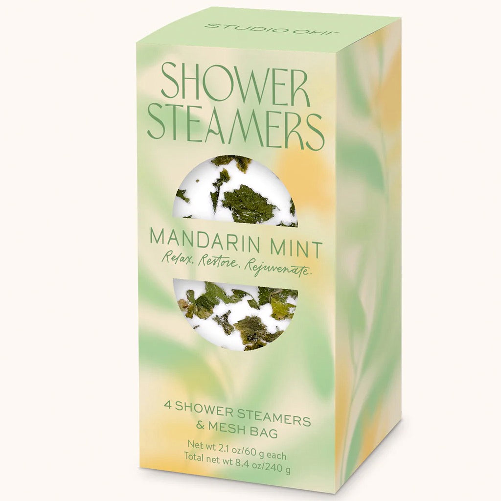 Mandarin Mint Shower Steamers box.