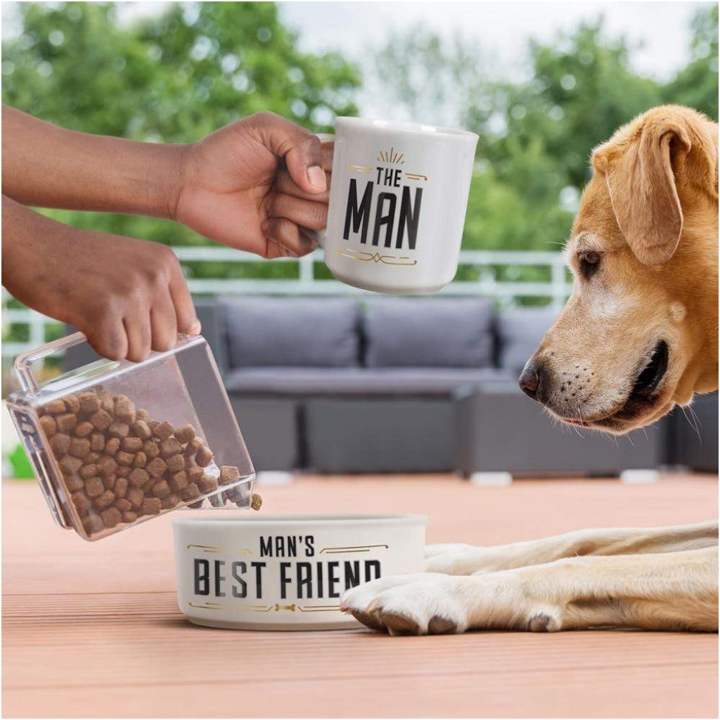 Man's Best Friend Ceramic Mug & Dog Bowl Set by Fred & Friends