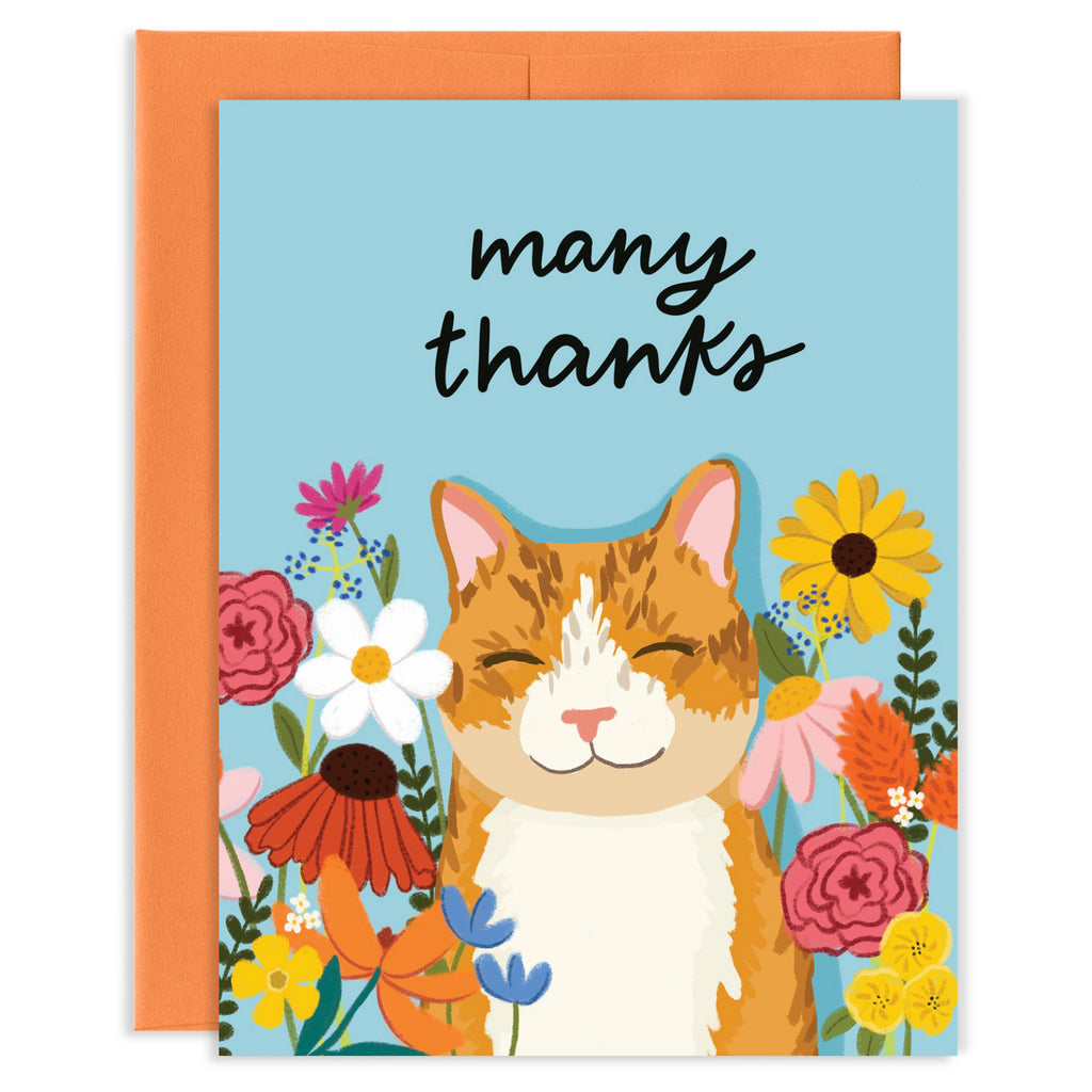 Many Thanks Cat Card