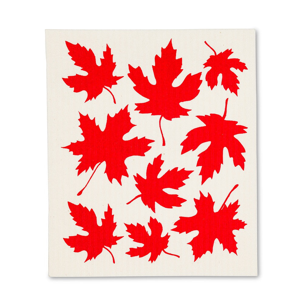 Maple Leaves Swedish Dishcloth