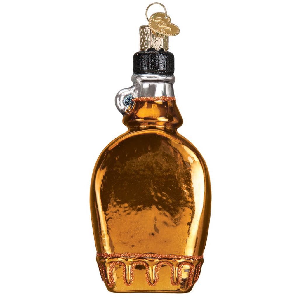 Maple Syrup Bottle Ornament Back