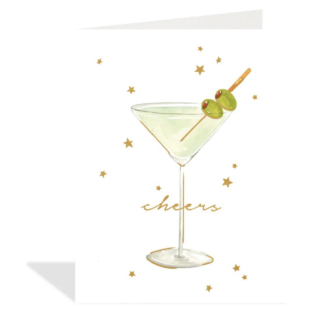 Martini Watercolour Cheers Card