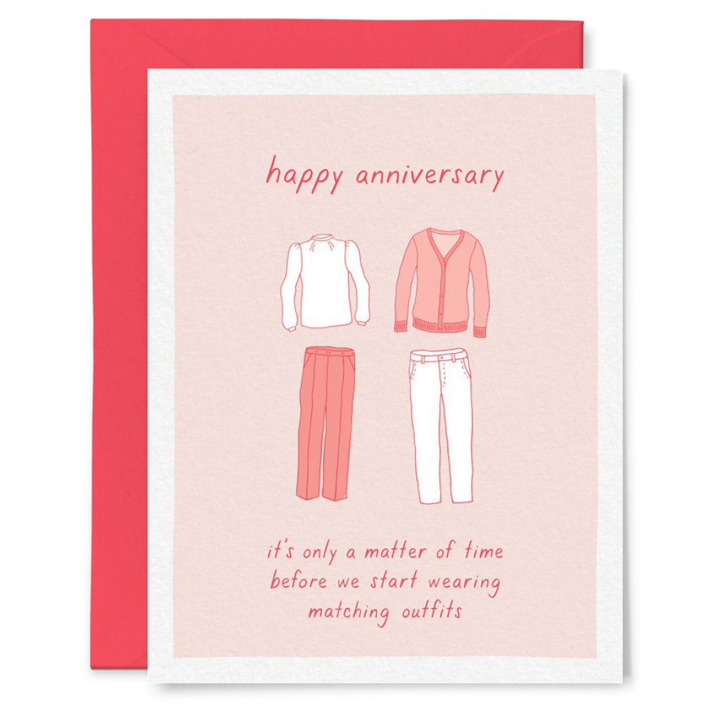 Matching Outfits Anniversary Card