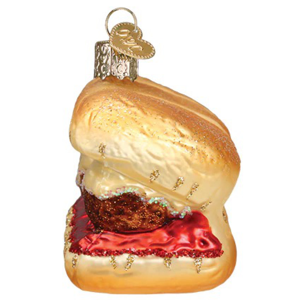 Meatball Sandwich Ornament Side