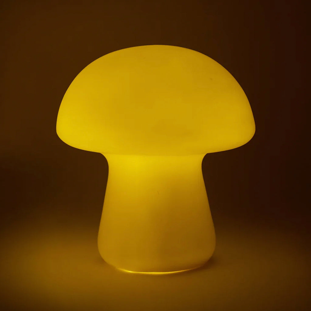 Medium Mushroom Light lit up.