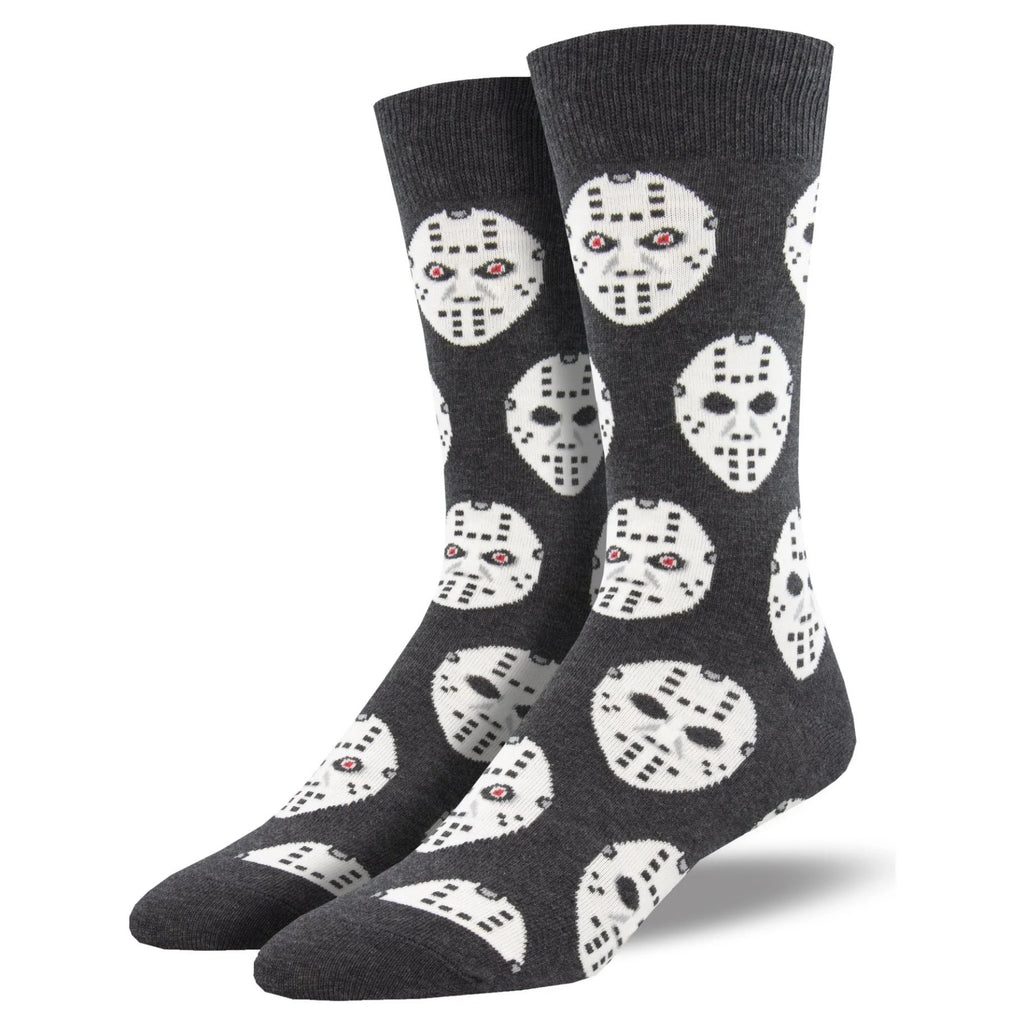 Mens Face Off Socks Charcoal Heather