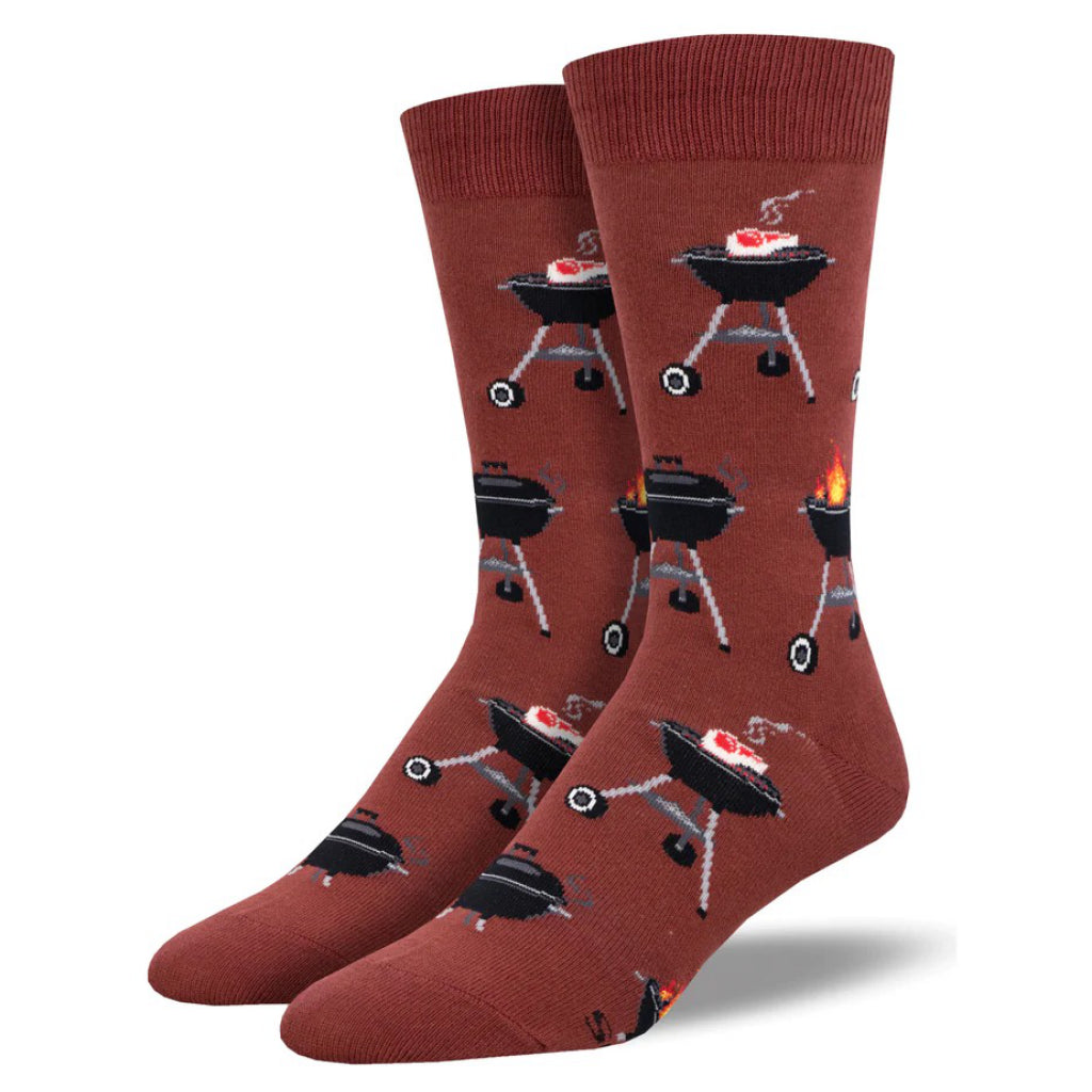 Men's Fired Up Socks Red.