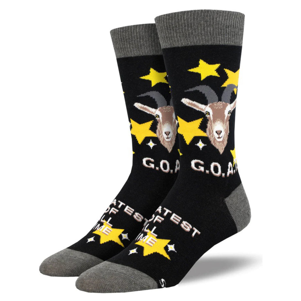 Men's Goat Socks Black.