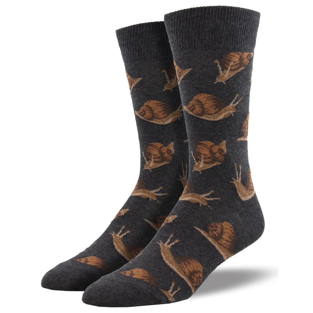 Mens Snails Pace Socks Charcoal Heather