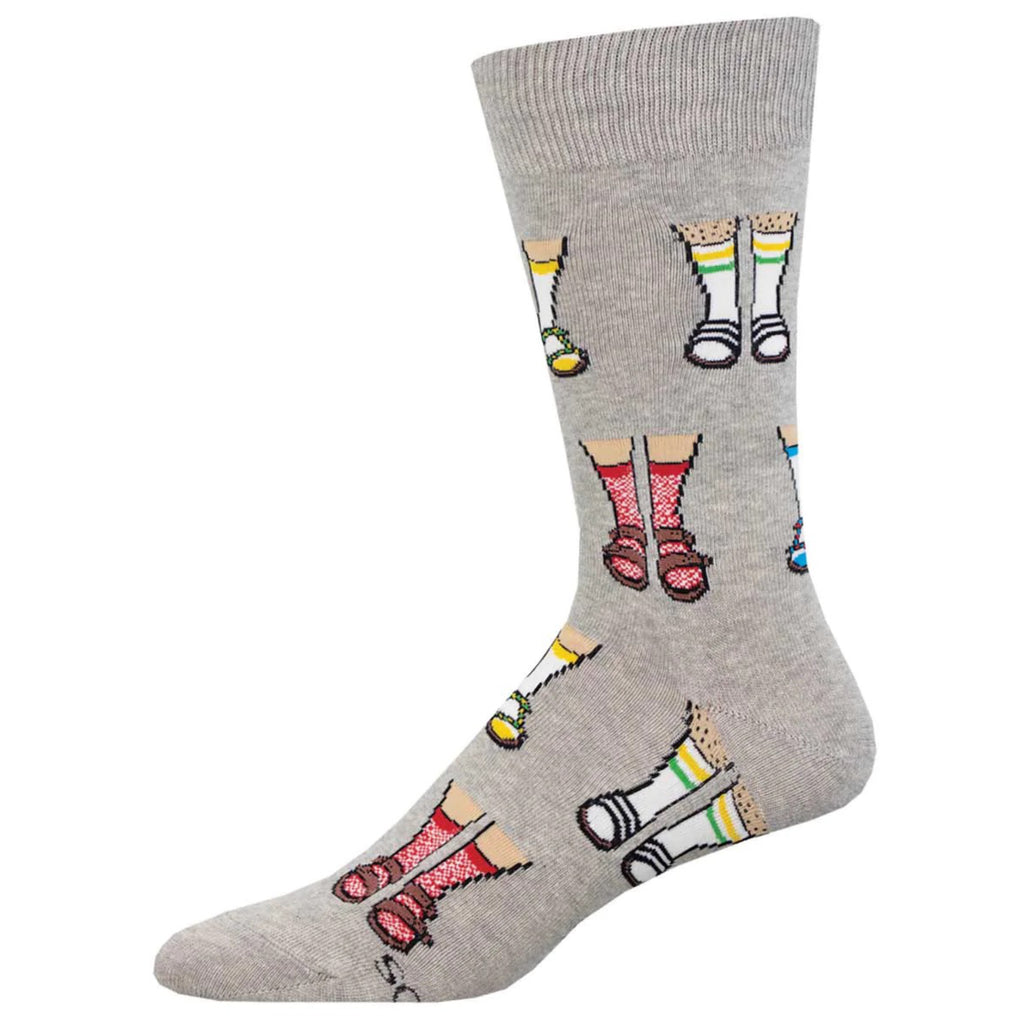 Men's Socks & Sandals Socks Light Grey Heather.