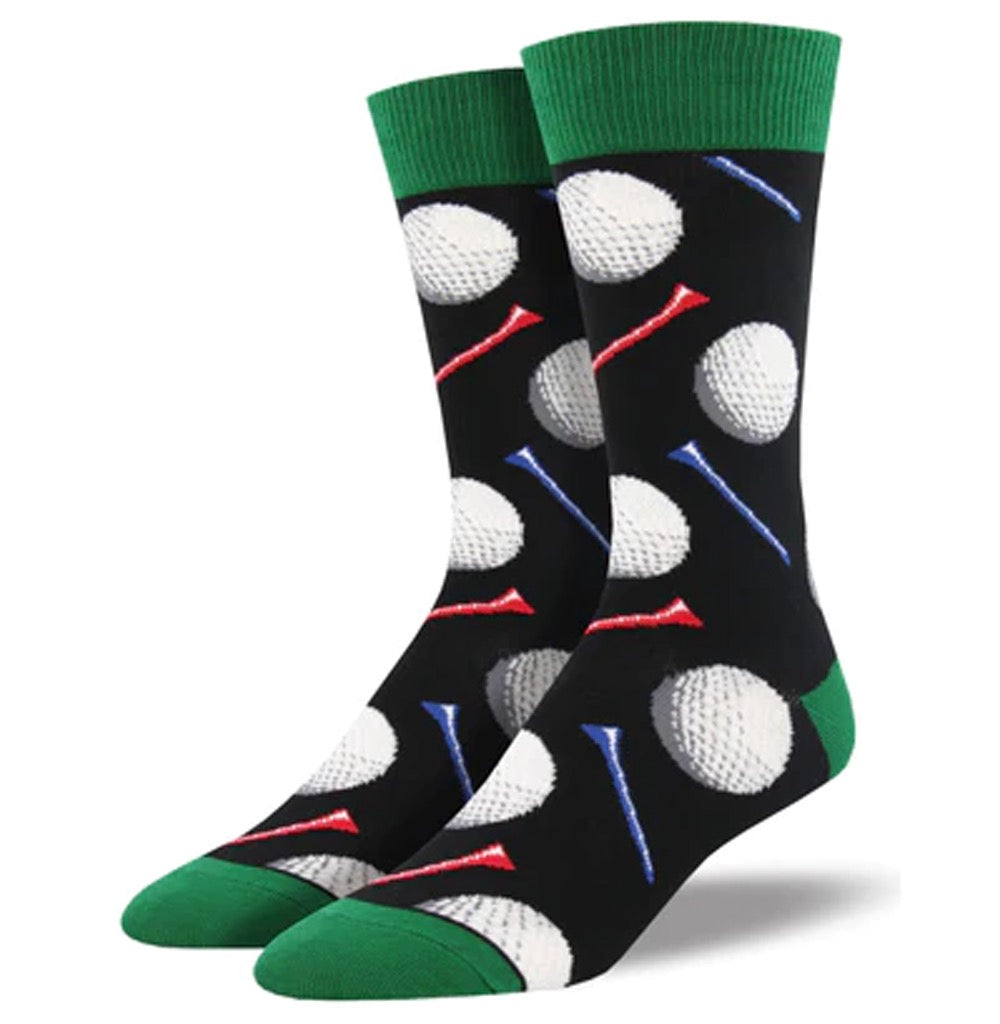 Men's Tee It Up Socks Black.