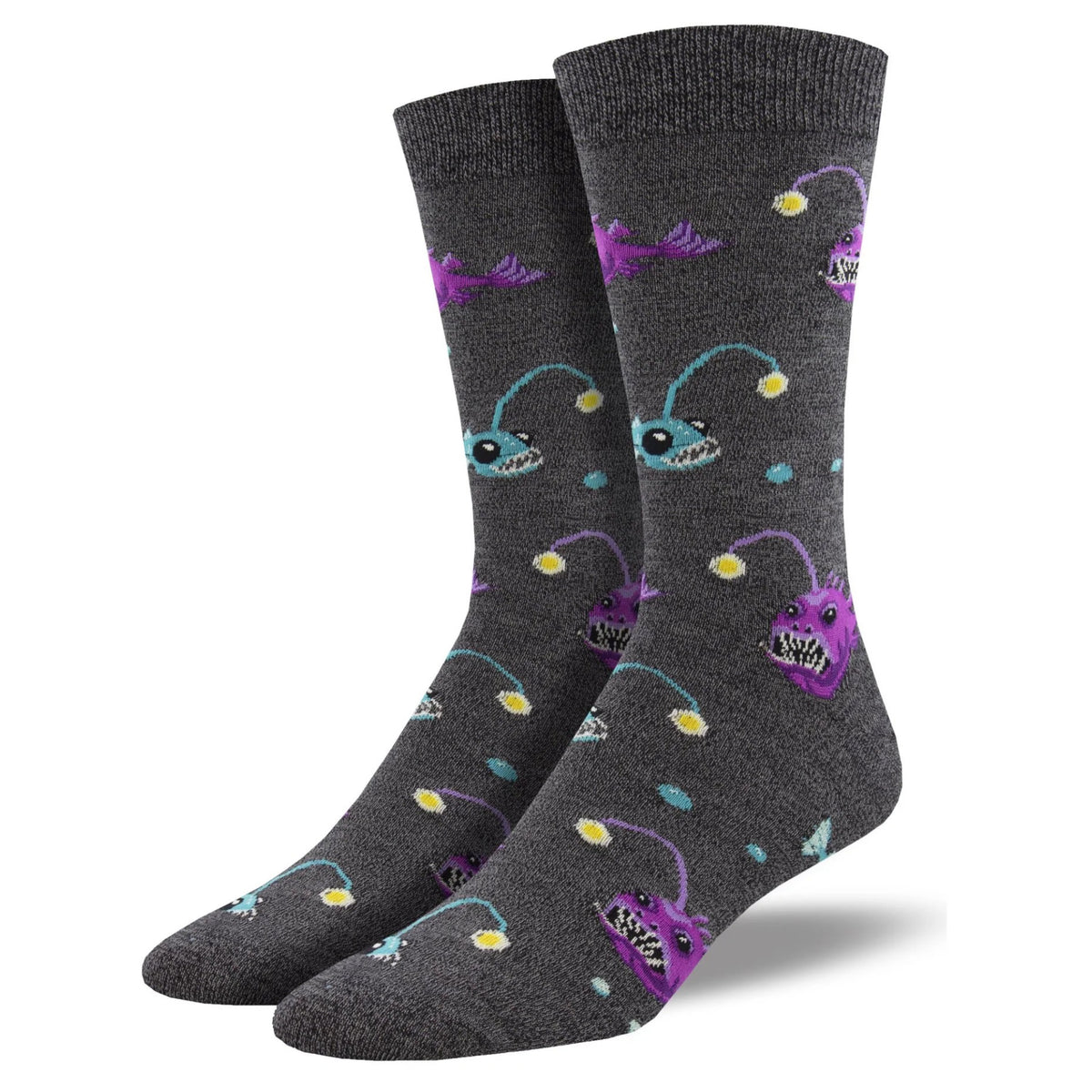 Men's What's Your Angle Bamboo Socks Charcoal Heather | SockSmith ...