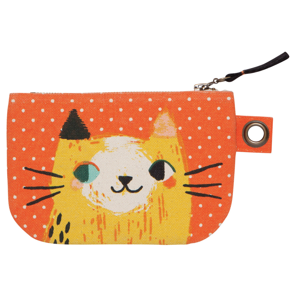 Meow Meow Small Zipper Pouch Back