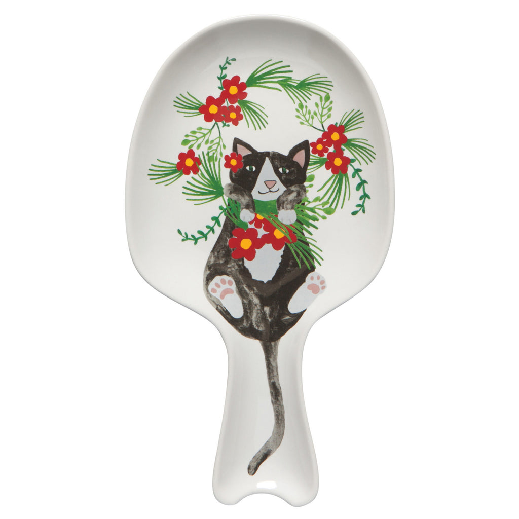 Meowy Christmas Spoon Rest