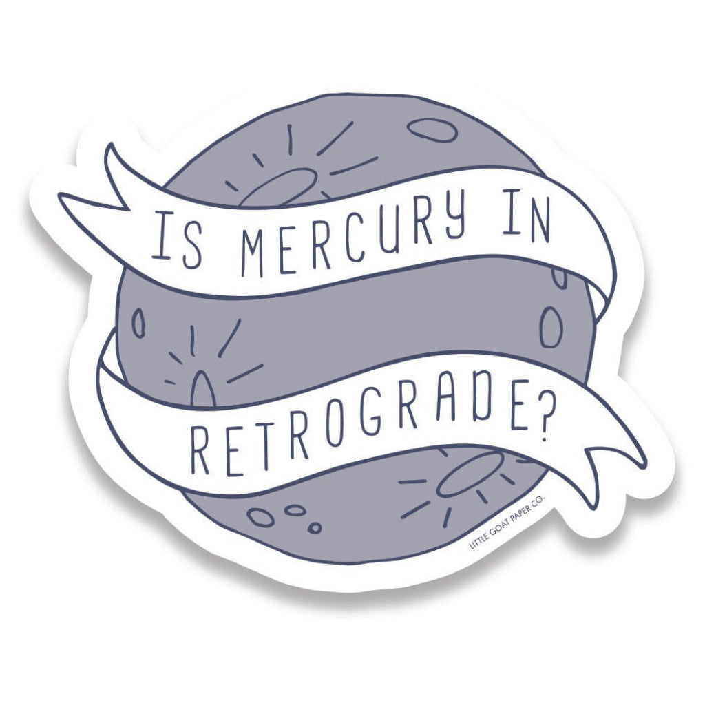 Mercury Retrograde Sticker