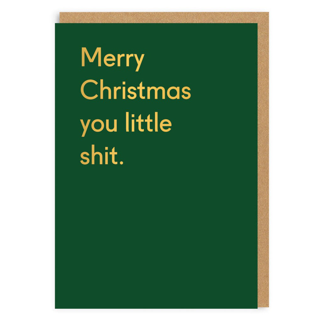 Merry Christmas You Little Shit Card