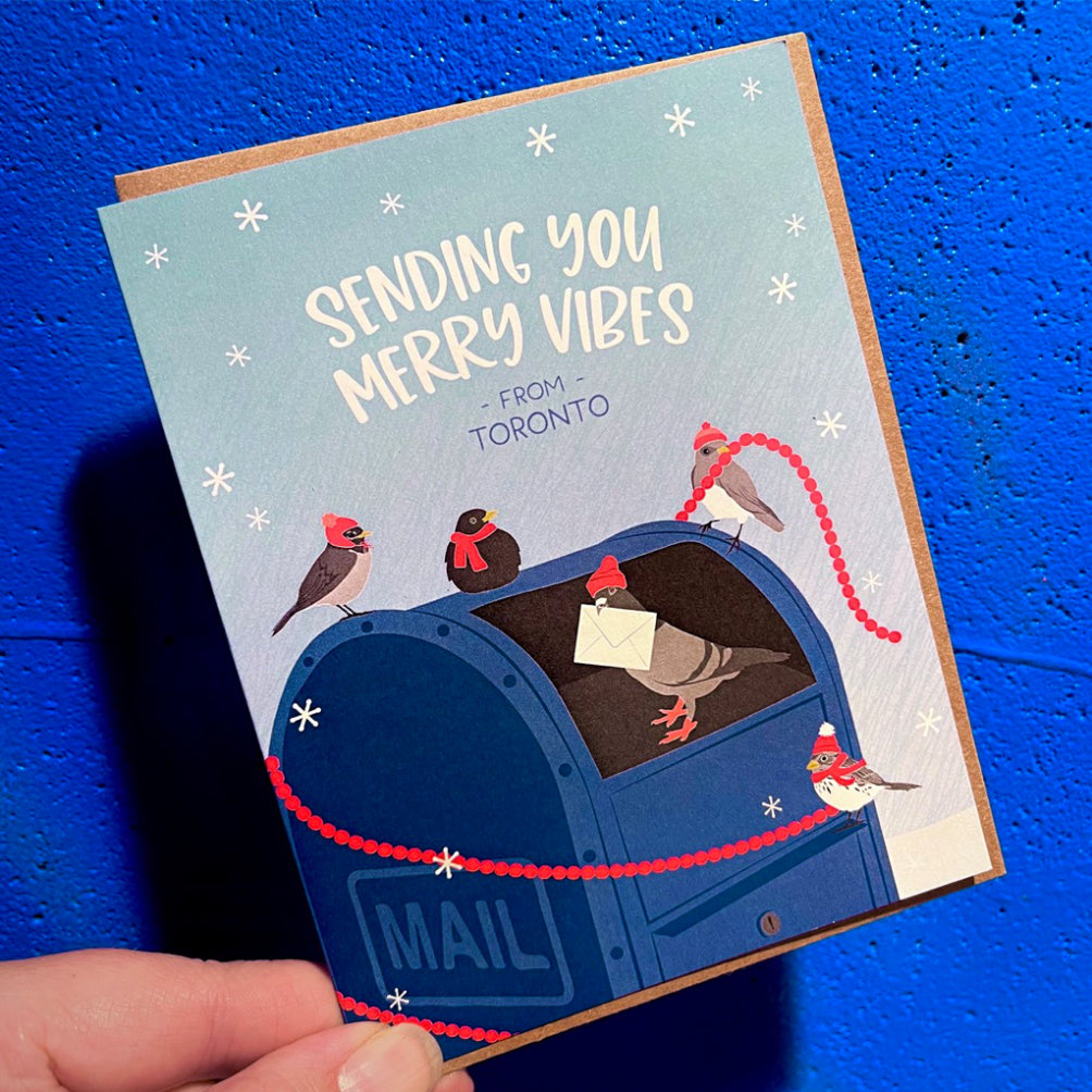 Merry Vibes From Toronto Card.