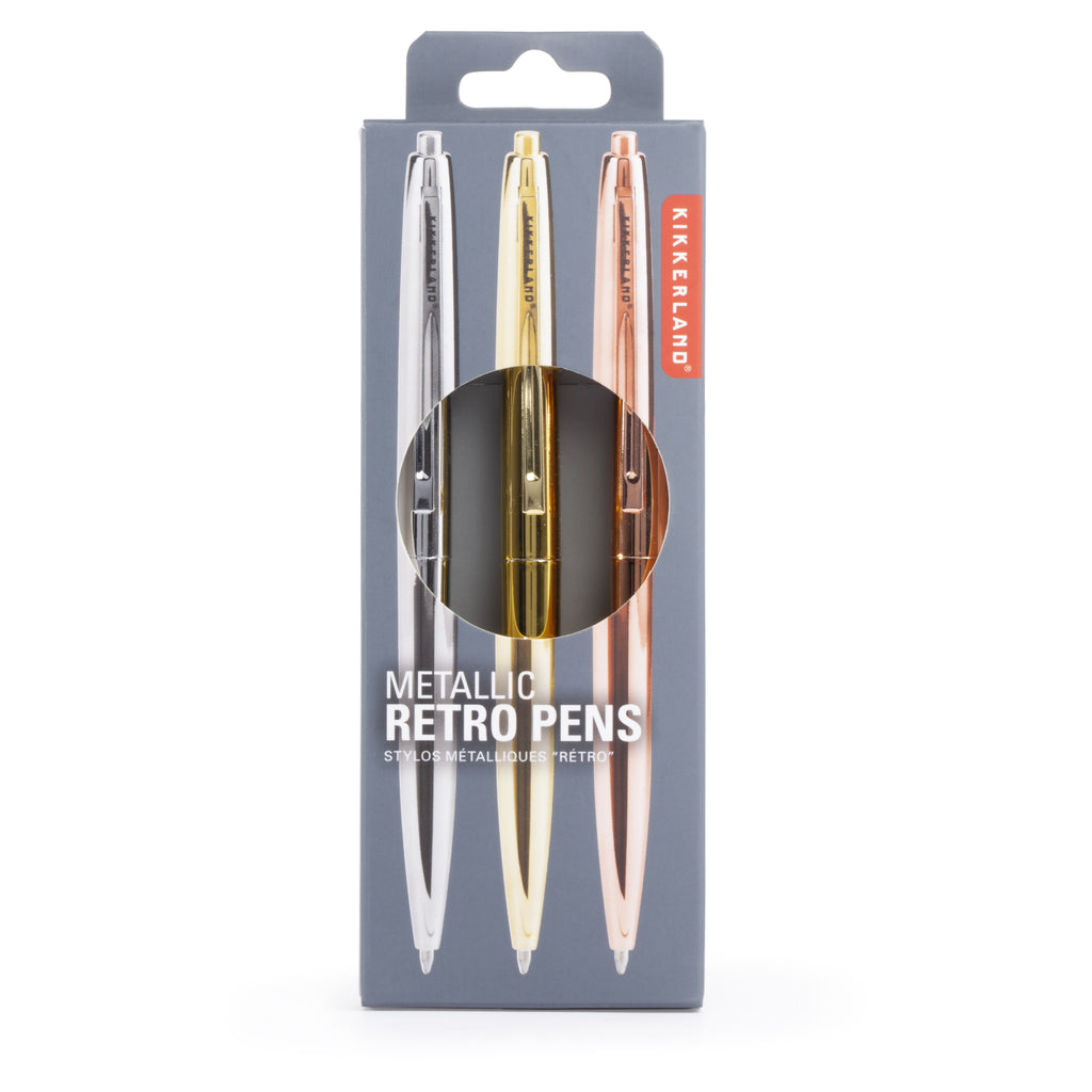Metal Retro Pens SilverGoldCopper