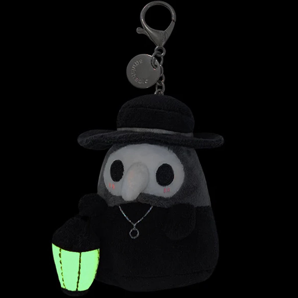 Micro plague doctor Squishable with glow in the dark lantern.