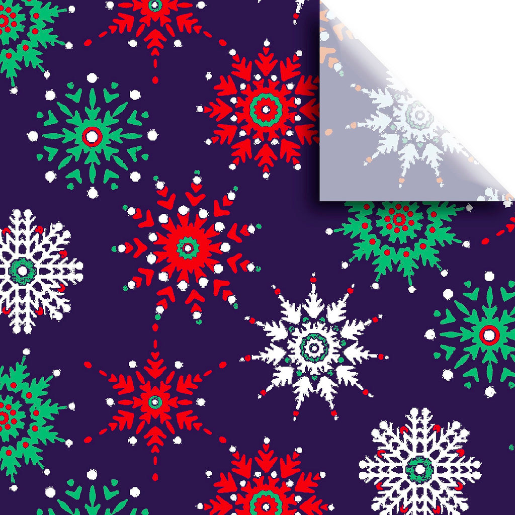 Midnight Snowflake Printed Tissue