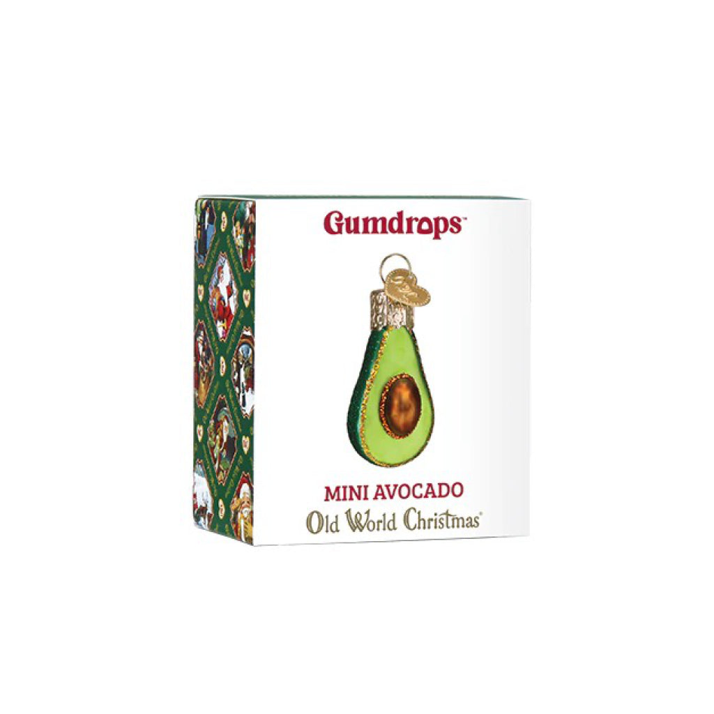 Mini Avocado Ornament box.