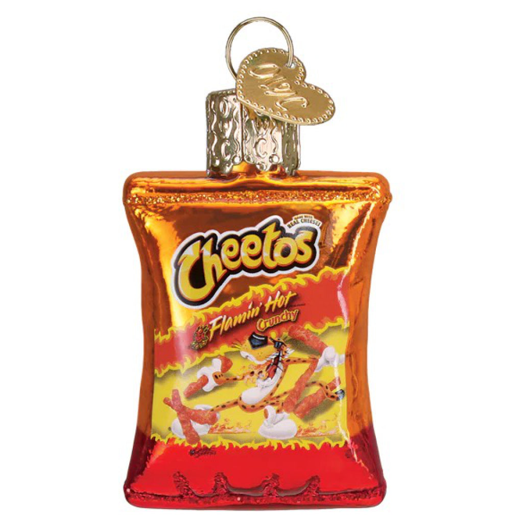 Mini Flamin' Hot Cheetos Ornament.