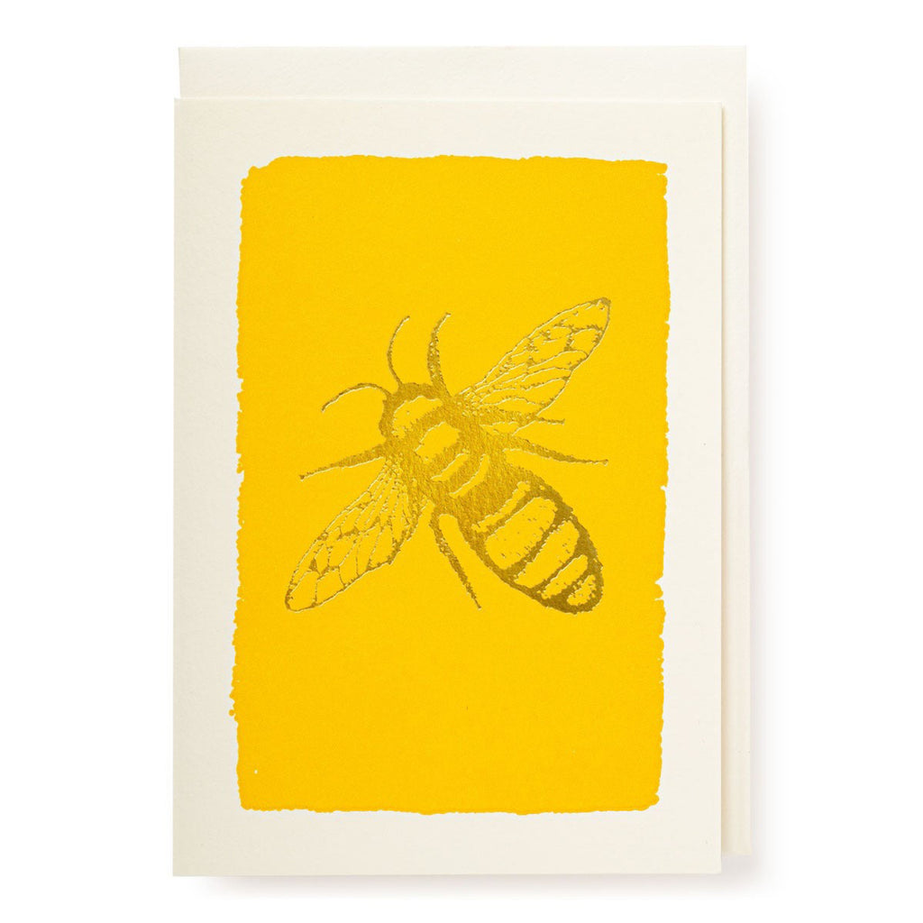 Mini Gold Bee Card.