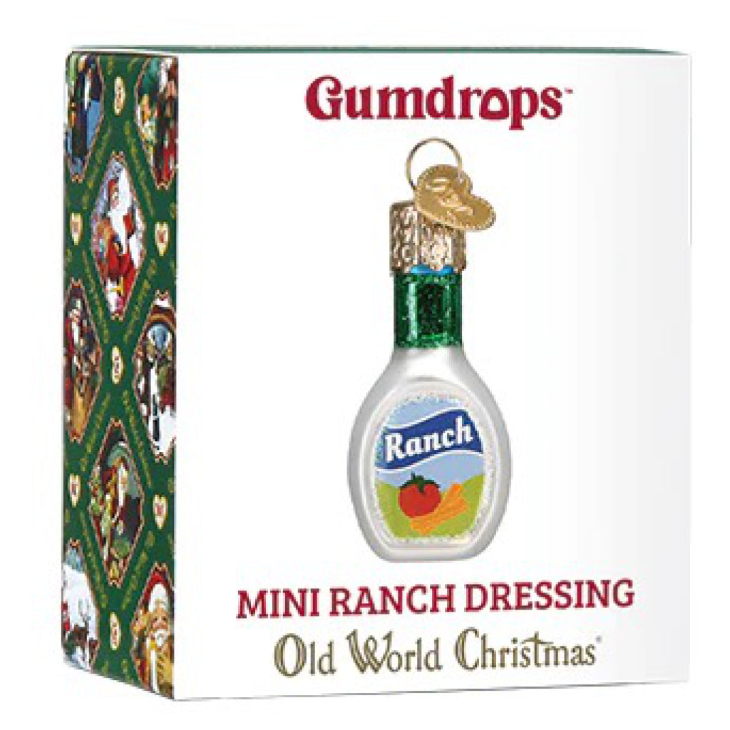 Mini Ranch Dressing Ornament | Old World Christmas Outer Layer Mini Ranch Dressing Ornament | Old World Christmas Outer Layer