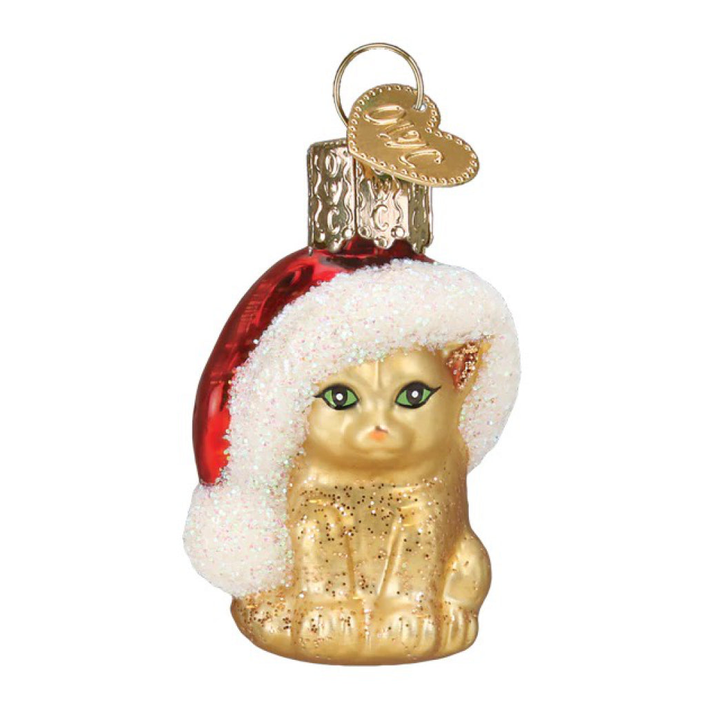 Mini Santa's Kitten Ornament.