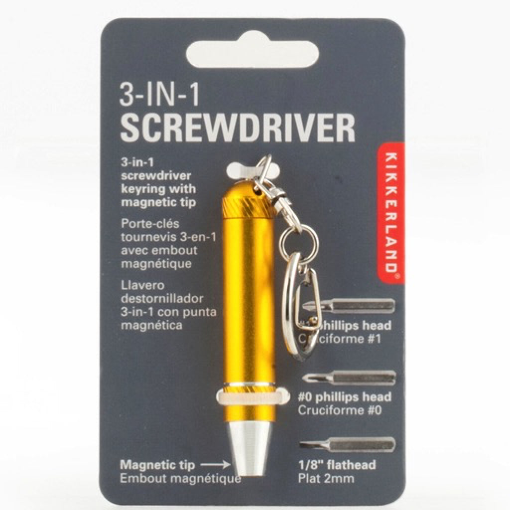 Mini Screwdriver Keychain package