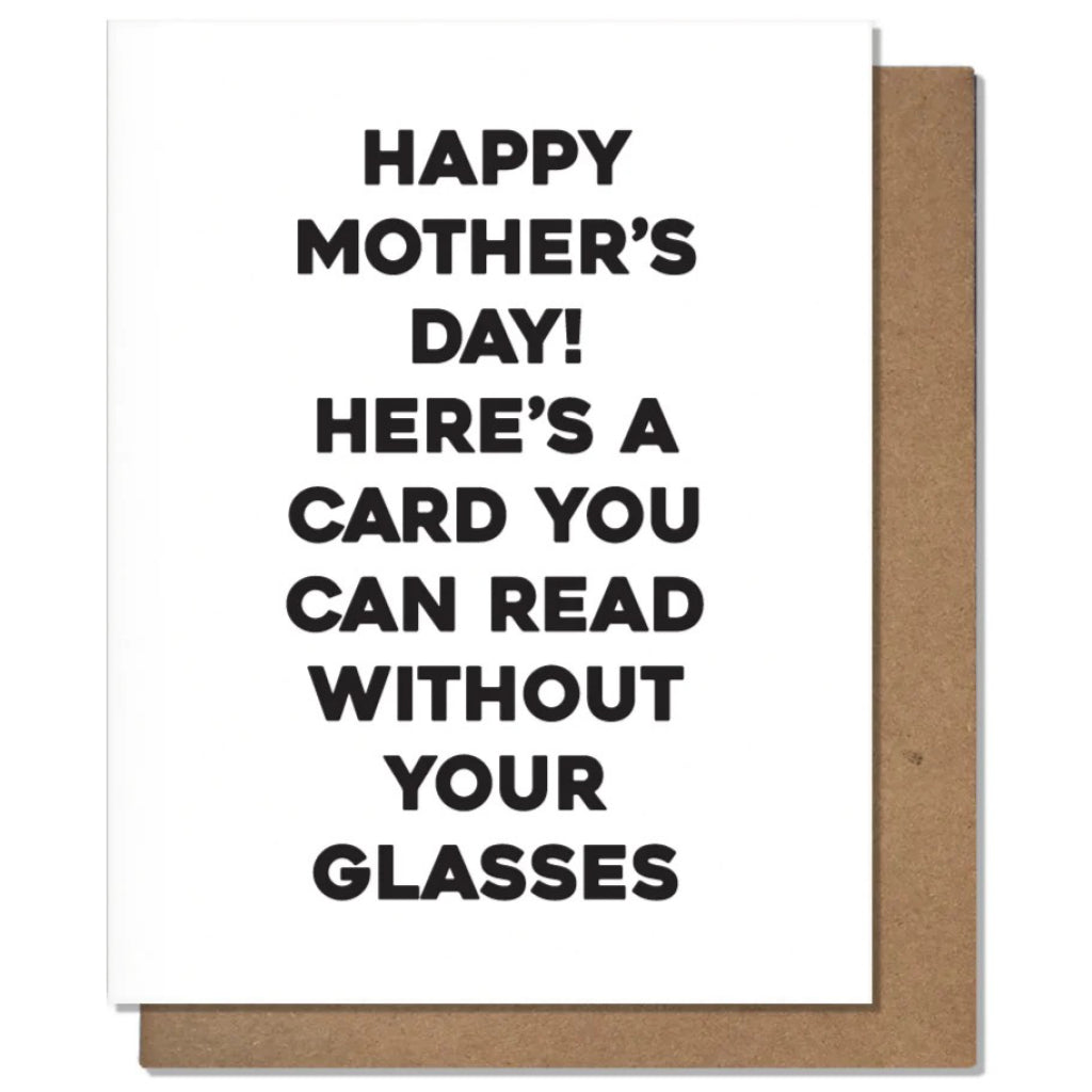 Mom Glasses Mother's Day Card.