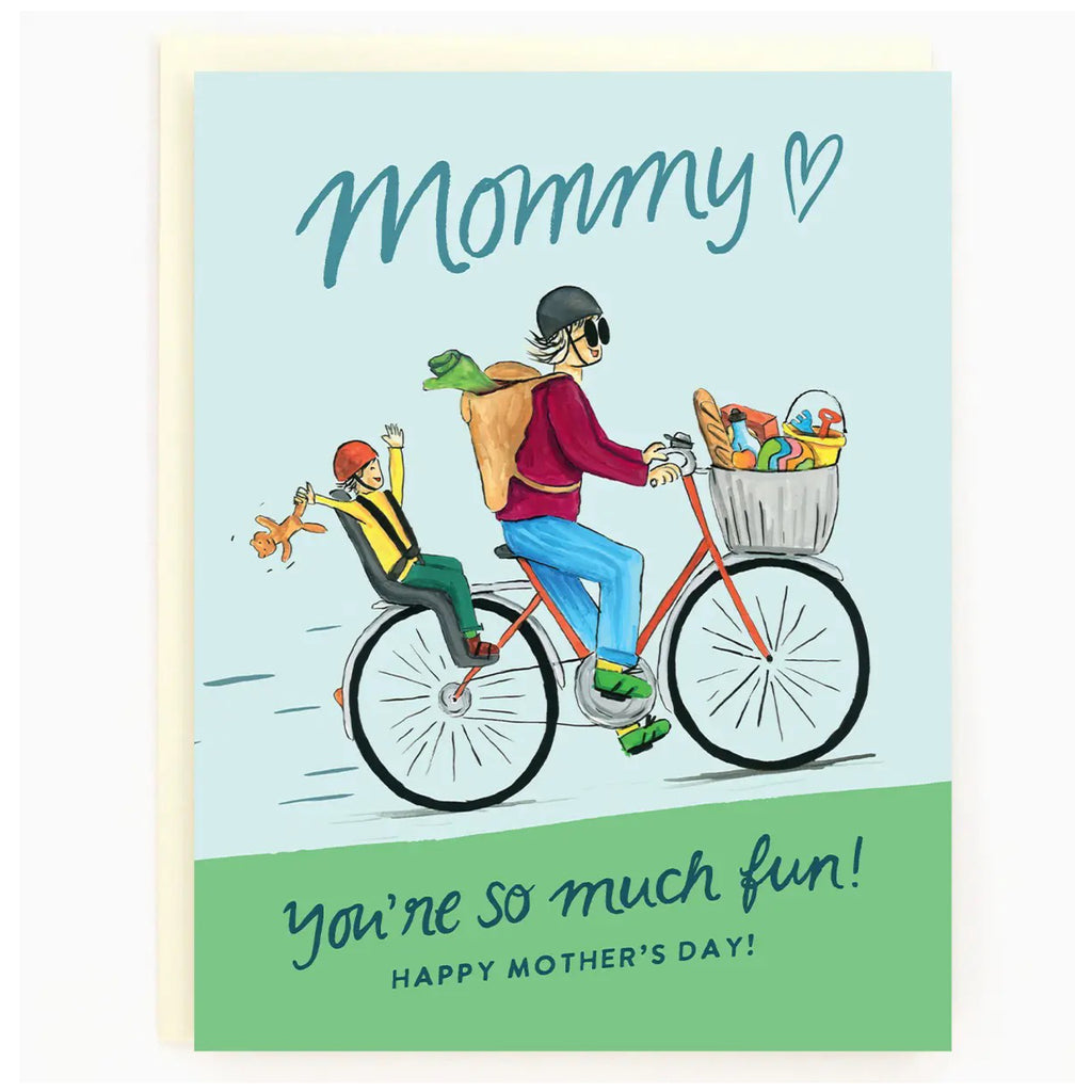 Mommy Bike Mother's Day Card.