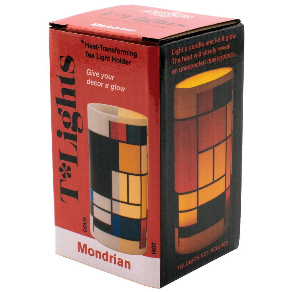 Mondrian Tea Light Holder packaging.