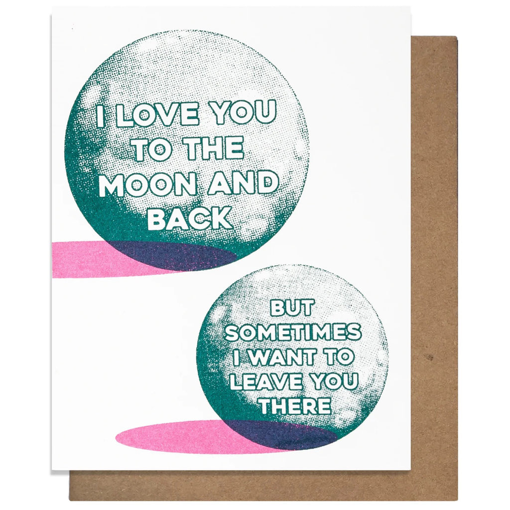 Moon & Back Love Card.