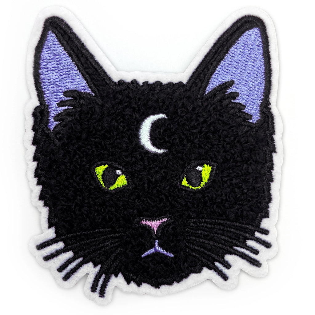 Moon Cat Patch Chenille Patch.