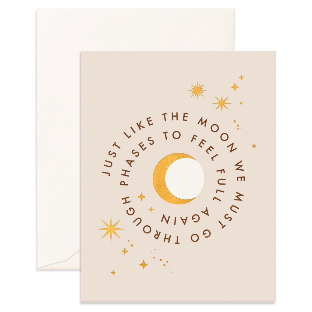 Moon Phases Encouragement Card