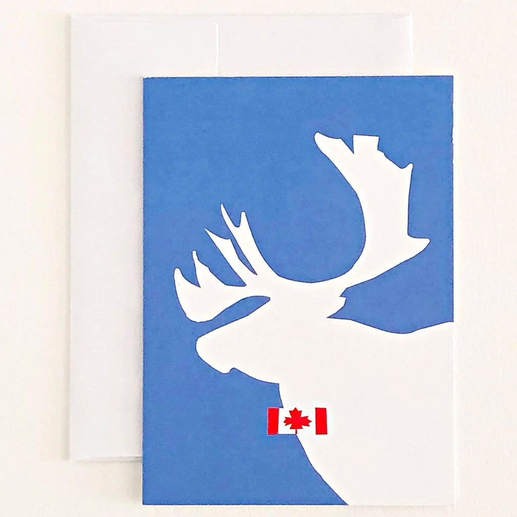 Moose Silhouette Card.