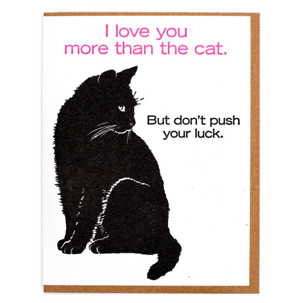 More Than The Cat Greeting Card.