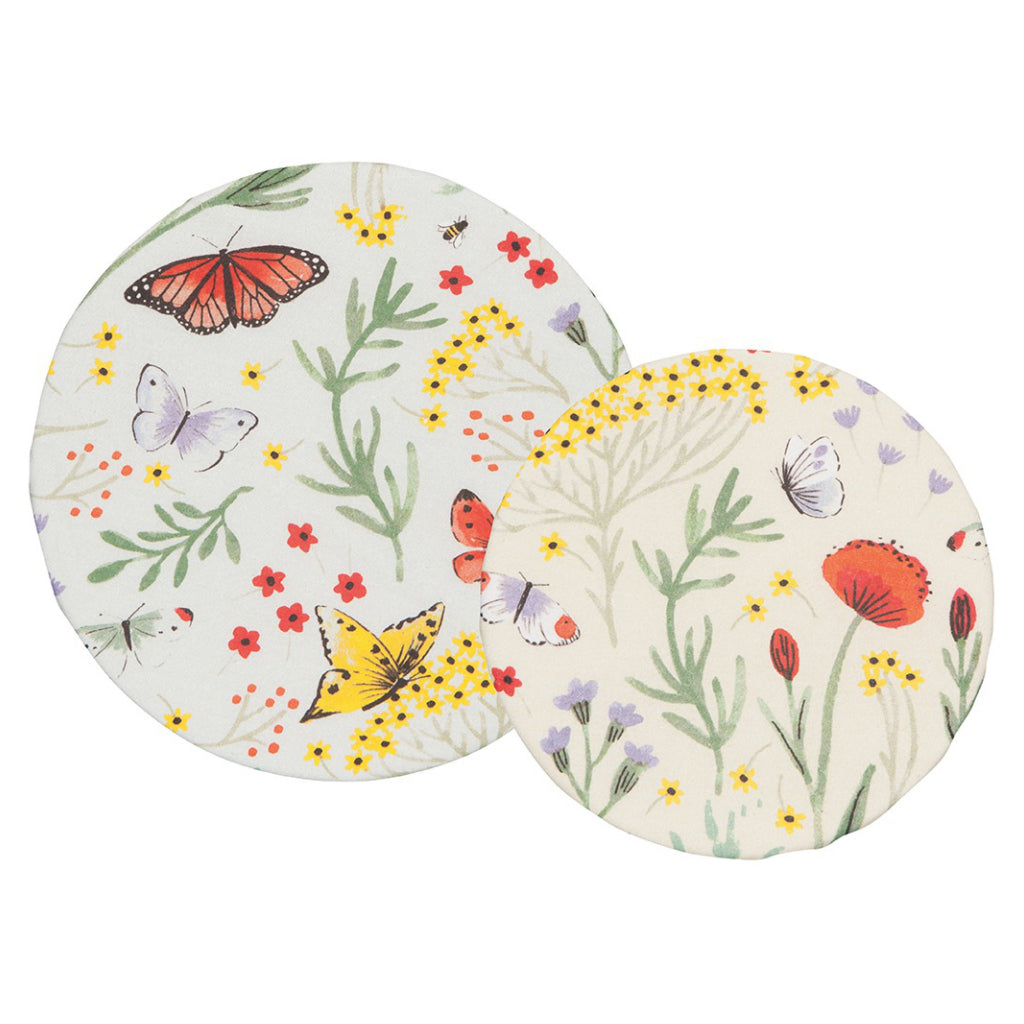Morning Meadow Bowl Covers Set of 2 Top View