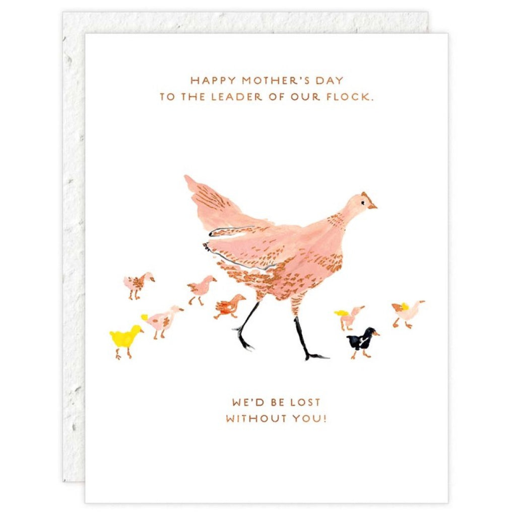Mother Hen Mother's Plantable Day Card.