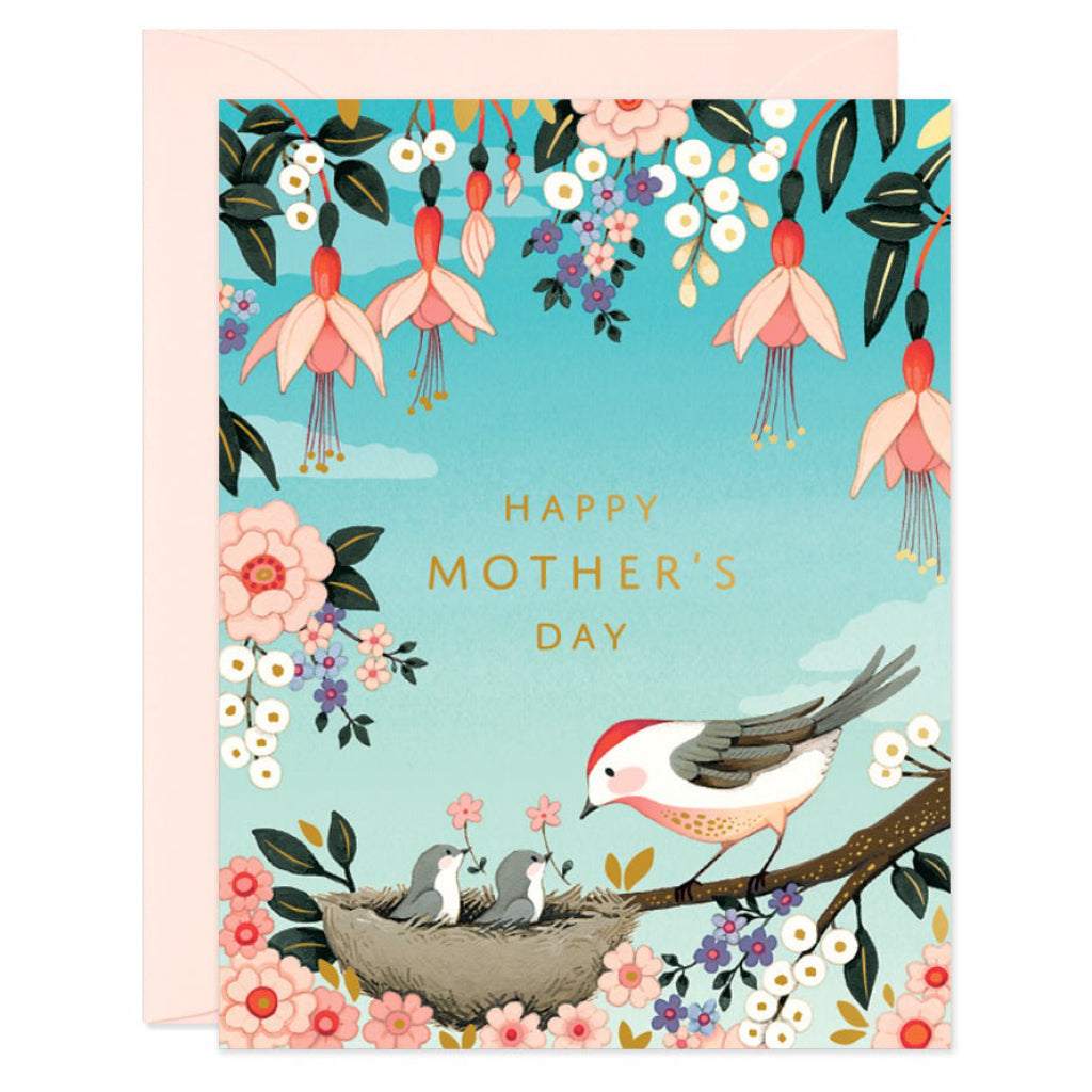 Mothers Day Bird With Nest Card