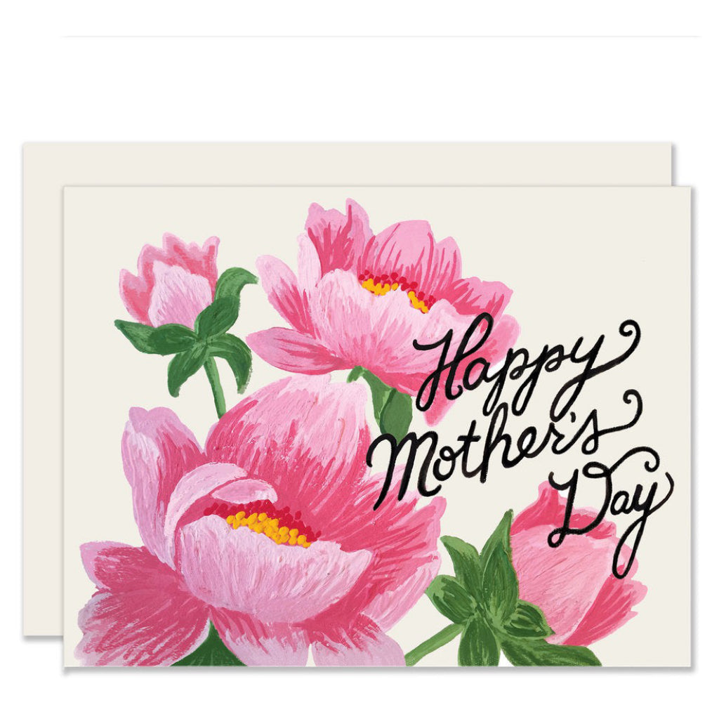 Mothers Day Pink Flowers Card