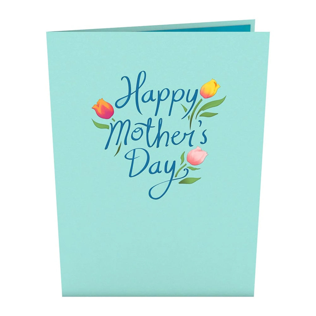 Mothers Day Tulips 3D Pop Up Card Front