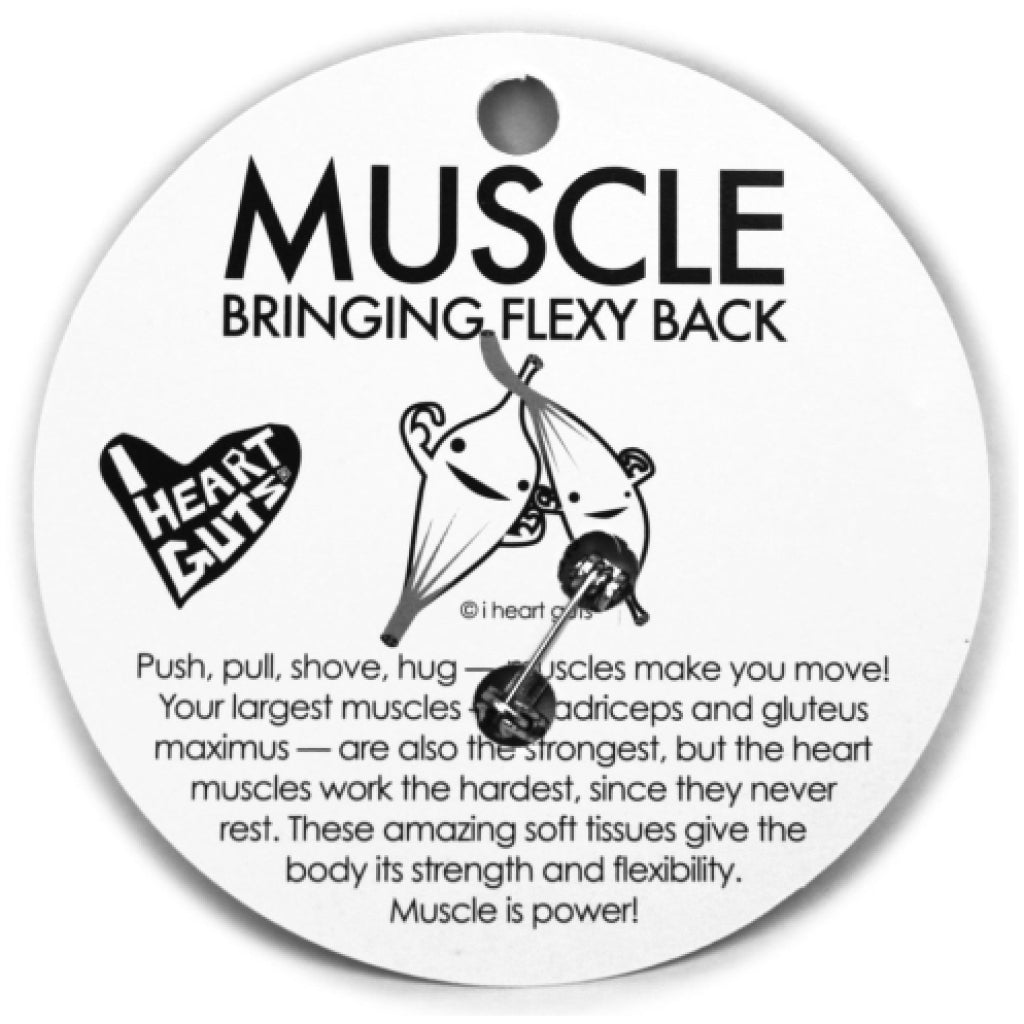 Muscle Lapel Pin back