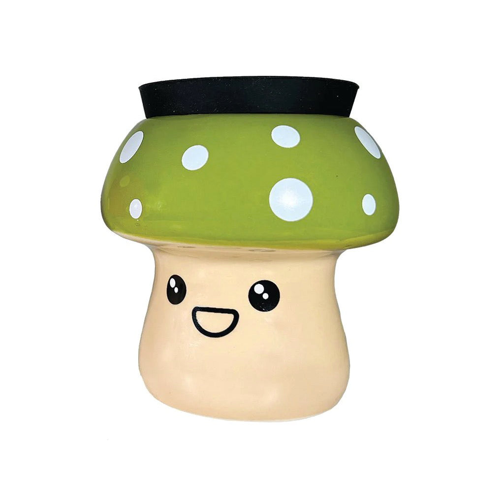 Mushroom Stash Jar green.