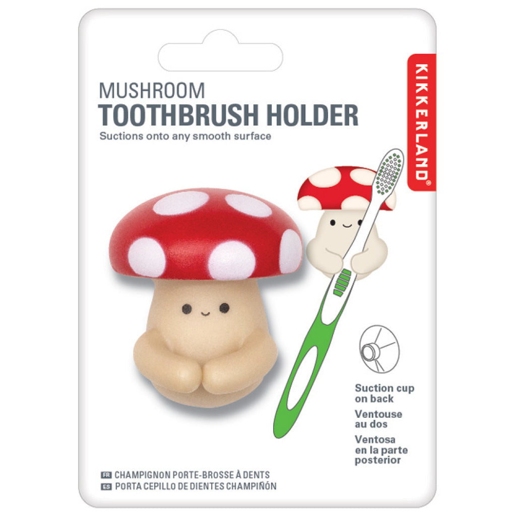 Mushroom Toothbrush Holder packaging.