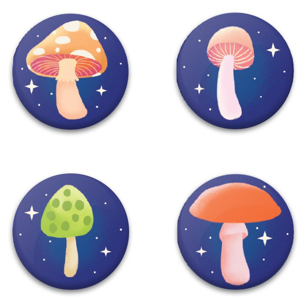 Mushrooms Magnet Set.
