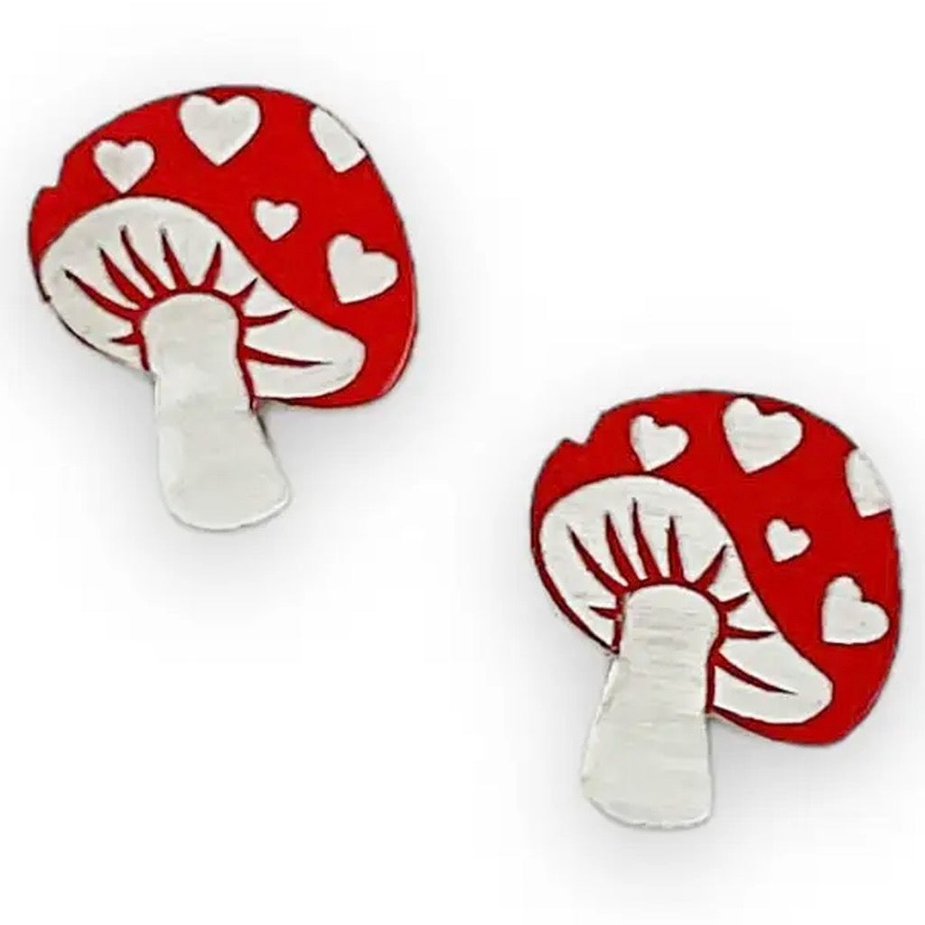 Mushy Gushy Mushroom Earrings.