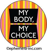 My Body My Choice Round Magnet